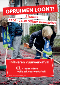 Vuurwerkafval opruimactie 2025